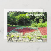 Canadese vlag van bloemen briefkaart (Voorkant / Achterkant)