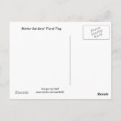 Canadese vlag van bloemen briefkaart (Achterkant)