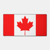 Canadese vlag van Canada aangepaste XL muismat Bureaumat (Voorkant)