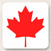 Canadese vlag van Canada Maple Leaf Drankjes Onderzetter (Voorkant)