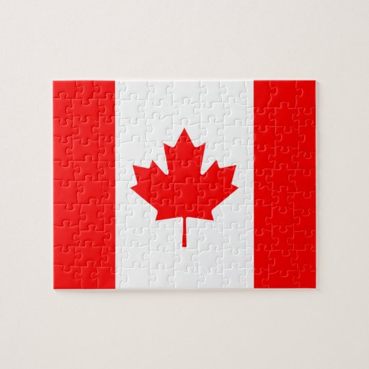 Canadese vlag van Canada Maple Leaf Legpuzzel (Horizontaal)