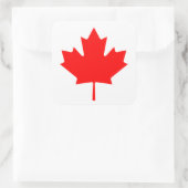 Canadese vlag van Canada Maple Leaf Vierkante Sticker (Tas)