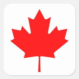 Canadese vlag van Canada Maple Leaf Vierkante Sticker