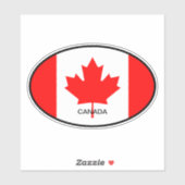 Canadese vlag van Canada ovale vinyl auto sticker (Vel)