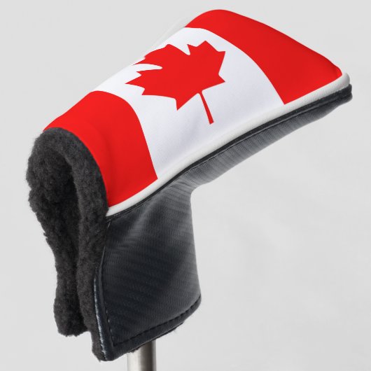 Canadese vlag van Canada Red Maple Leaf Golfer Golfheadcover (3/4 voorkant)