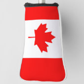 Canadese vlag van Canada Red Maple Leaf Golfer Golfheadcover (Draai 90)