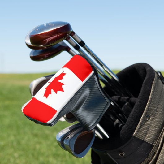 Canadese vlag van Canada Red Maple Leaf Golfer Golfheadcover (Insitu)