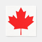 Canadese vlag van Canada Red Maple Leaf Napkins Servet (Voorkant)