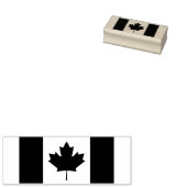Canadese vlag van Canada rode inkt Rubberstempel (Gestempeld)