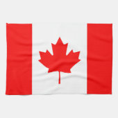 Canadese vlag van de Canadese Rode Maple Leaf Kitc Theedoek (Horizontaal)