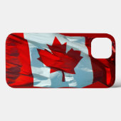 Canadese vlag van een Canadese aple Leaf Patriotic Case-Mate iPhone Case (Achterkant (horizontaal))