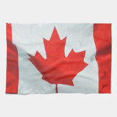 Canadese vlag van een Canadese aple Leaf Patriotic Theedoek (Horizontaal)