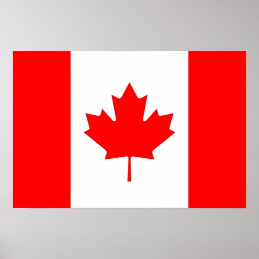 Canadese vlag van het Canadese Poster van rode Map (Voorkant)