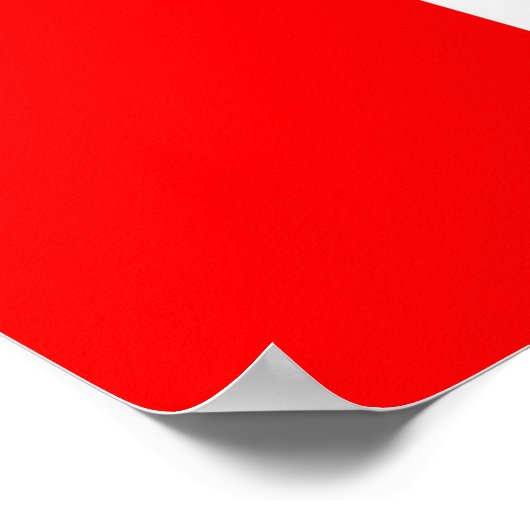 Canadese vlag van het Canadese Poster van rode Map (Hoek)