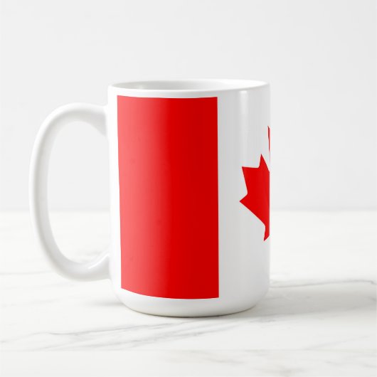 Canadese vlag van het Canadese Rode Maple Leaf Pat Koffiemok (Links)