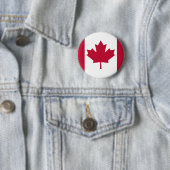 Canadese vlag van hoge kwaliteit ronde button 5,7 cm (In situ)