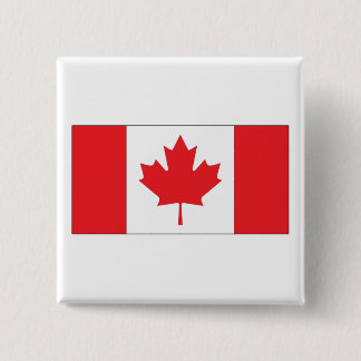 Canadese vlag vierkante button 5,1 cm