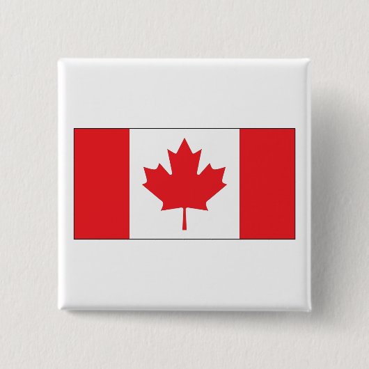 Canadese vlag vierkante button 5,1 cm (Voorkant)