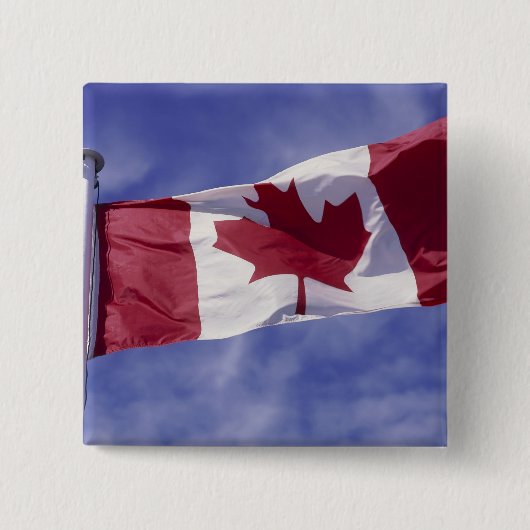 Canadese vlag vierkante button 5,1 cm (Voorkant)