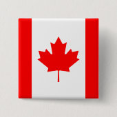 Canadese vlag vierkante button 5,1 cm (Voorkant)
