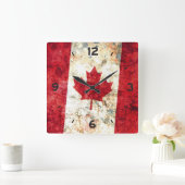 Canadese vlag vierkante klok (Huis)