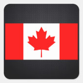 Canadese vlag vierkante sticker (Voorkant)