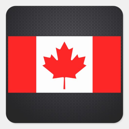 Canadese vlag vierkante sticker (Voorkant)