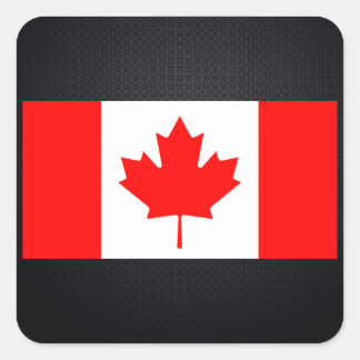 Canadese vlag vierkante sticker