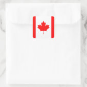 Canadese vlag vierkante sticker (Tas)