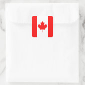 Canadese vlag vierkante sticker (Tas)