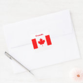 Canadese vlag vierkante sticker (Envelop)