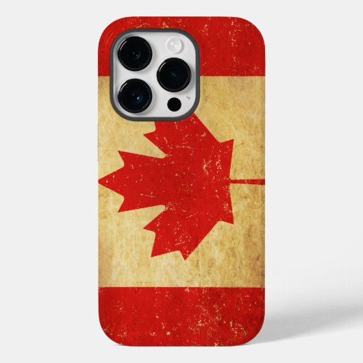 Canadese Vlag Vintage Ontwerp Case-Mate iPhone Case (Achterkant)
