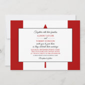 Canadese vlag, vlag van Canada bruiloft Kaart (Voorkant)