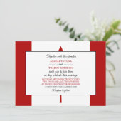 Canadese vlag, vlag van Canada bruiloft Kaart (Staand voorkant)