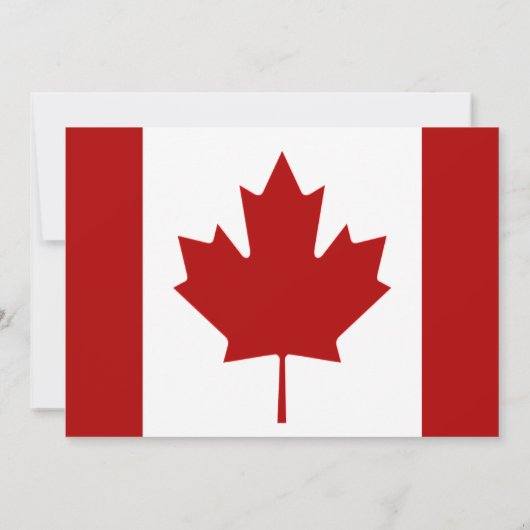 Canadese vlag, vlag van Canada bruiloft Kaart (Achterkant)