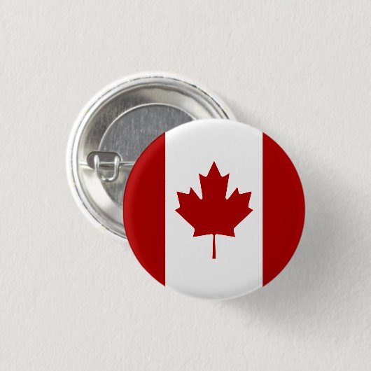 Canadese vlag, vlag van Canada Ronde Button 3,2 Cm (Voorkant /achterkant)