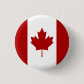 Canadese vlag, vlag van Canada Ronde Button 3,2 Cm (Voorkant)