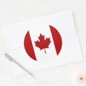 Canadese vlag, vlag van Canada Ronde Sticker (Envelop)