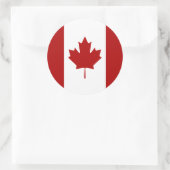 Canadese vlag, vlag van Canada Ronde Sticker (Tas)