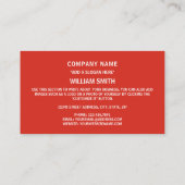 Canadese vlag, vlag van Canada Visitekaartje (Achterkant)