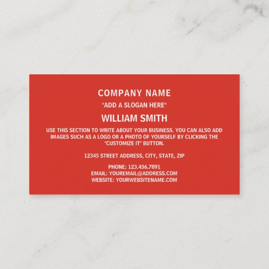 Canadese vlag, vlag van Canada Visitekaartje (Achterkant)