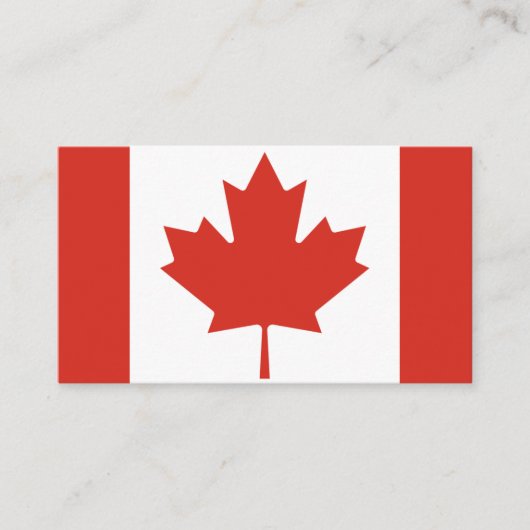 Canadese vlag, vlag van Canada Visitekaartje (Voorkant)