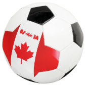 Canadese vlag voetbal (Drie kwart)