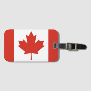 Canadese vlag voor Canada liefhebbers Bagagelabel