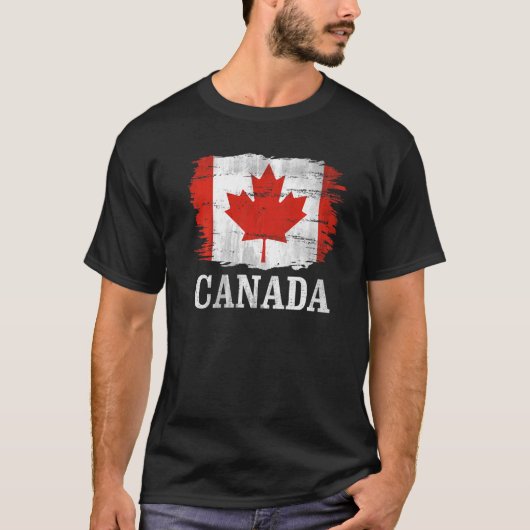 Canadese vlag voor Canada T-shirt (Voorkant)