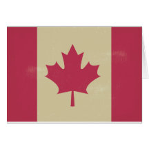 canadese vlag voor grunge
