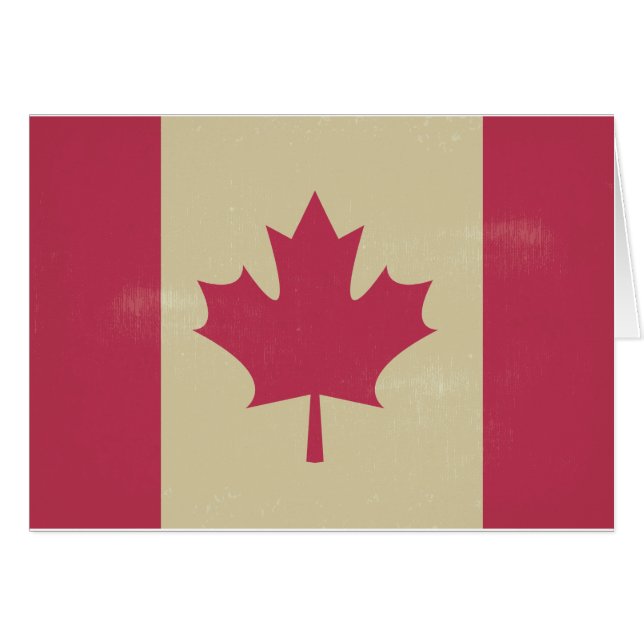 canadese vlag voor grunge (Voorkant Horizontaal)