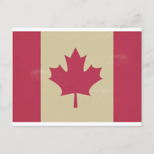 canadese vlag voor grunge briefkaart