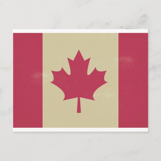 canadese vlag voor grunge briefkaart (Voorkant)