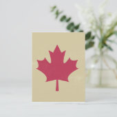 canadese vlag voor grunge briefkaart (Staand voorkant)